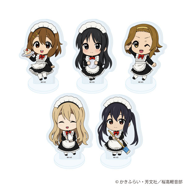 アクリルぷちスタンド「TVアニメ『けいおん!』」01/メイドver. ミニキャライラスト 5個入りBOX
