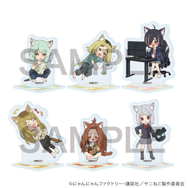 アクリルぷちスタンド「TVアニメ『ヤニねこ』」02/グラフアートイラスト 6個入りBOX
