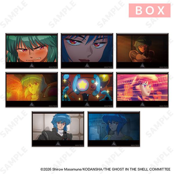 攻殻機動隊 THE GHOST IN THE SHELL トレーディングスクエア缶バッジ 8個入りBOX