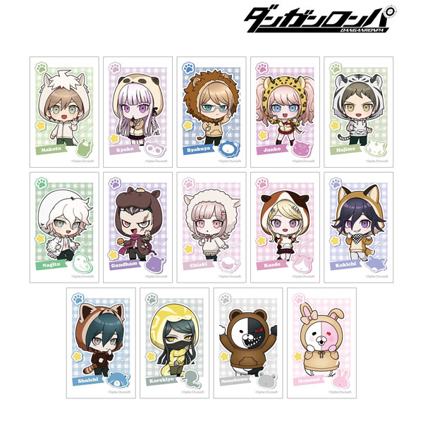 ダンガンロンパシリーズ トレーディング ちびキャラ 動物パーカーver. イラストカード 14個入りBOX