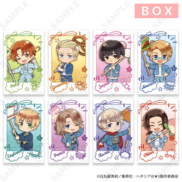ヘタリア World★Stars Greetings with Denim Style.[ドレセレmini] トレーディングミニフォトカード 8個入りBOX