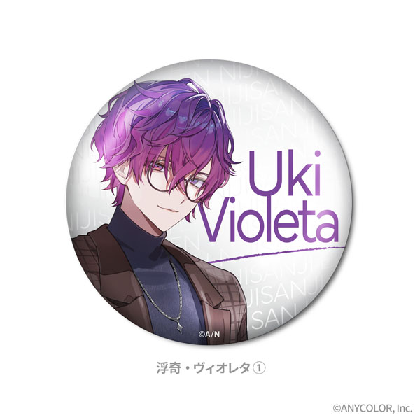 NIJISANJI EN AUTUMN STYLE COLLECTION ホログラム缶バッジ Uki Violeta（1）
