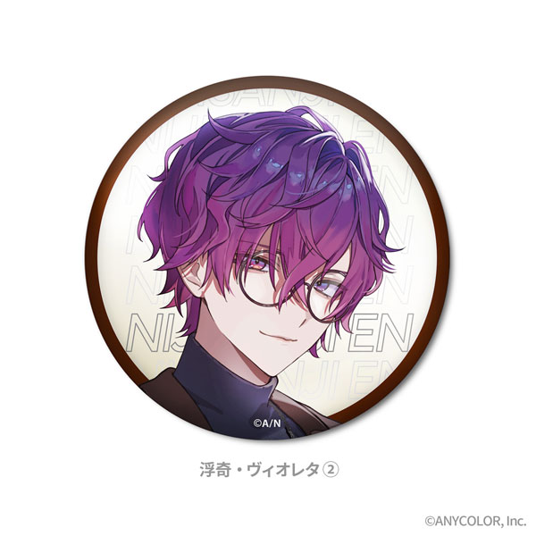NIJISANJI EN AUTUMN STYLE COLLECTION ホログラム缶バッジ Uki Violeta（2）