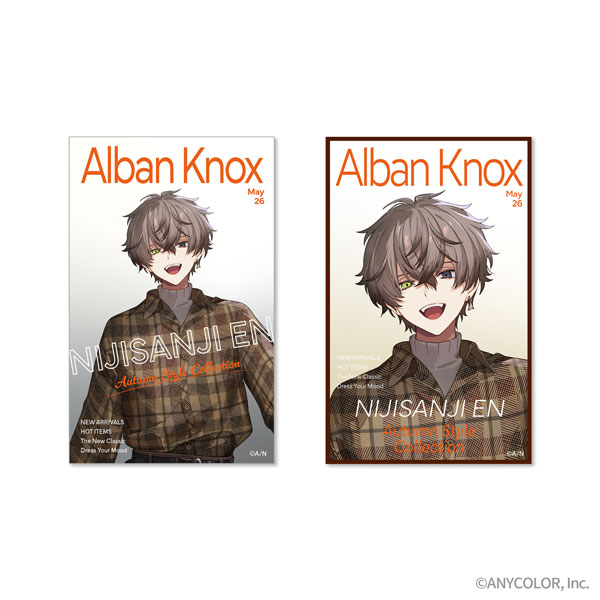 NIJISANJI EN AUTUMN STYLE COLLECTION フォト風カード2枚セット Alban Knox