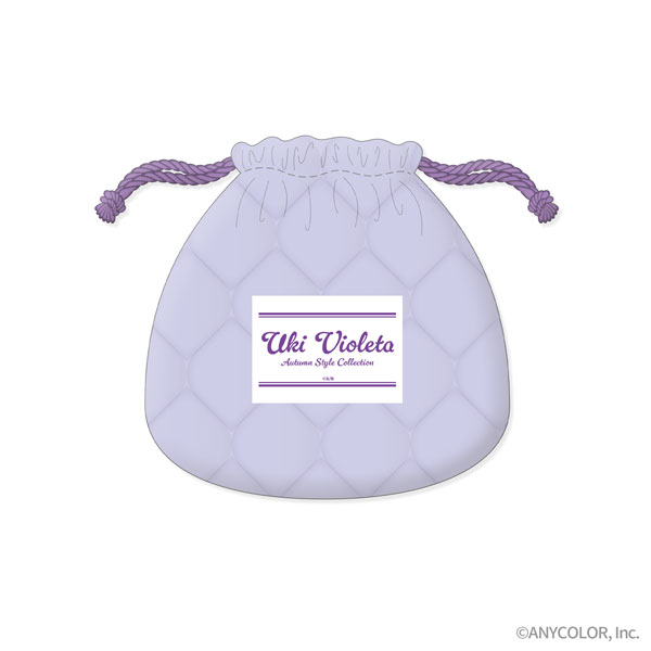 NIJISANJI EN AUTUMN STYLE COLLECTION キルティング巾着 Uki Violeta
