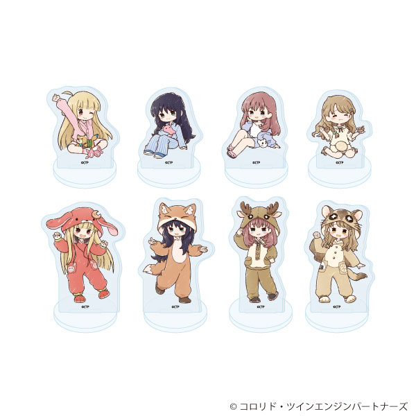アクリルぷちスタンド「超かぐや姫!」02/お泊まり会&着ぐるみパジャマ(グラフアートイラスト) 8個入りBOX