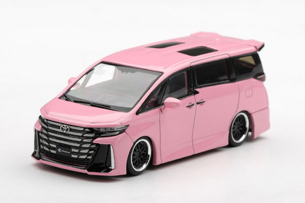 トミカ改造MINI GT トヨタ ヴェルファイア 40 KUHL 右ハンドル 1/64 Toyota ヴェルファイア 40 KUHL メタリックピンク(右ハンドル