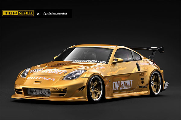 1/18 Top Secret Fairlady Z (Z33) Gold[イグニッションモデル]【送料