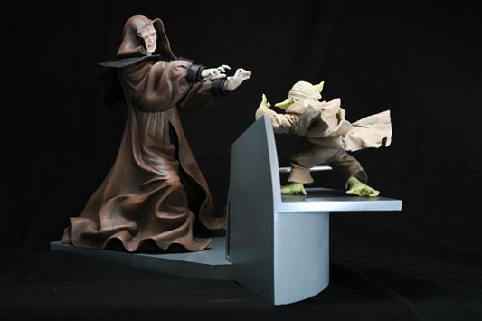 スター・ウォーズ ヨーダ vs パルパティーン 1/7 完成品