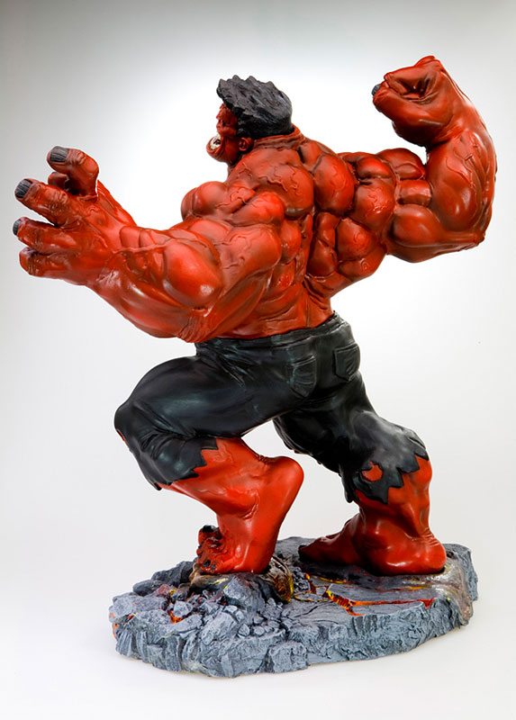 ハルク“FALL OF THE HULK” ファインアートスタチュー レッド