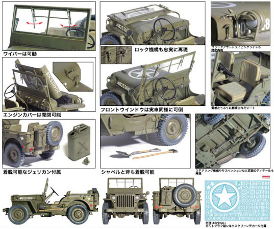 サイバーホビー プラモデル 1/6 WW.II アメリカ陸軍 1/4トン 4×4