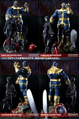 フィギュア　[破損品] Thanos ＆ Mistress Death-サノス＆ミストレス・デス- 「マーベル」 ジオラマスタチュー マーベル ジオラマスタチュー サノス＆ミストレス・デス 完成品