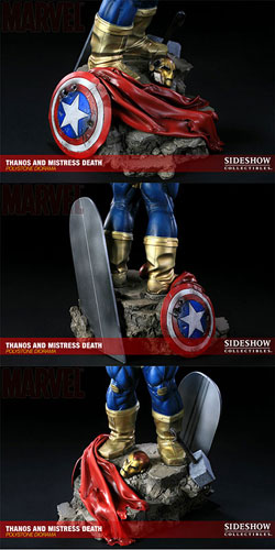 フィギュア　[破損品] Thanos ＆ Mistress Death-サノス＆ミストレス・デス- 「マーベル」 ジオラマスタチュー Marvel Thanos Select figure