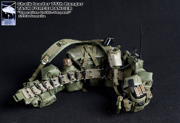 専用1/6 チョーク・リーダー 75th Ranger 1993 ソマリア アメリカ軍 第75レンジャー連隊チョーク・リーダー(モガディシュ
