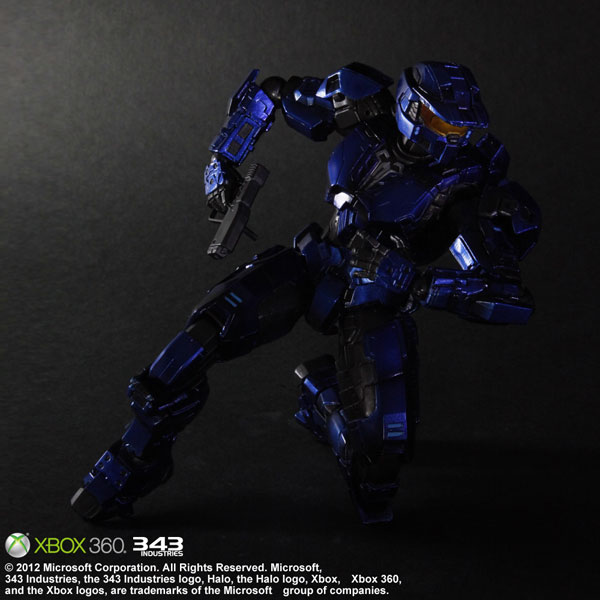   Combat Evolved Play Arts Kai Spartan Mark V Blue Action Figure  