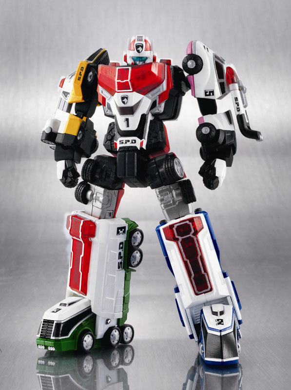 デカレンジャーロボ　戦隊ヒーロー　ロボ　フィギュア デカレンジャーフィギュアセット 6体 合体ロボット付き