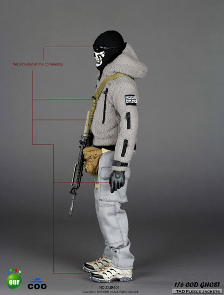 1/6ゴーストマスク＆ジャケット セット（ドール用衣装）[COO Model