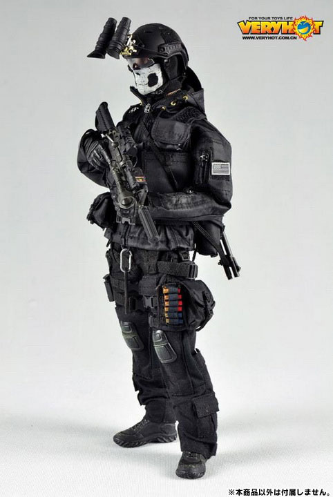 VERYHOT 1/6 CQB ナイトセット　ユニフォーム&アクセサリー　装備 VERYHOT 1/6 NAVY SEAL - CQB NIGHT Set Suit & shoes For 12