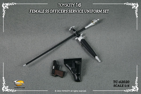 Toyscity 1/6 ドイツ ナチ党 武装親衛隊 女性将校 制服セット ブラック