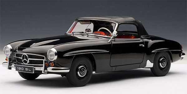 ダイキャスト・モデルカー 1/18 メルセデス ベンツ 190SL （ブラック 