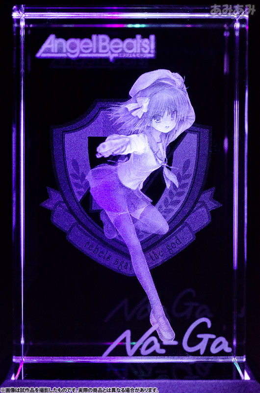 Angel Beats！ ゆり プレミアムクリスタル（Na-Ga氏複製サイン入り