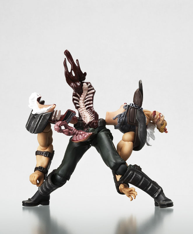 (未使用･未開封品)　海洋堂 レガシーOFリボルテック 北斗の拳 爆裂! ジード団 約155mm ABS&amp;PVC製 塗装済み可動フィギュア LR-007 v1yptgt レガシー・オブ・リボルテック LR-007 北斗の拳シリーズ 爆裂