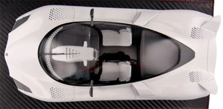 1/18 Shelby Supercars (SSC) tuatara（ホワイト）[フロンティアート]《取り寄せ※暫定》