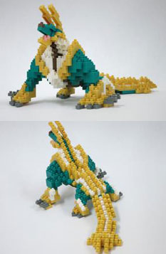 nanoblock(ナノブロック) NBH_082 ジンオウガ[カワダ]《在庫切れ》