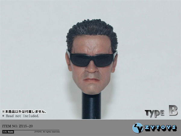 1/6 フィギュア用サングラス4種セット (ZY15-20)(ドール用小物)[ZY