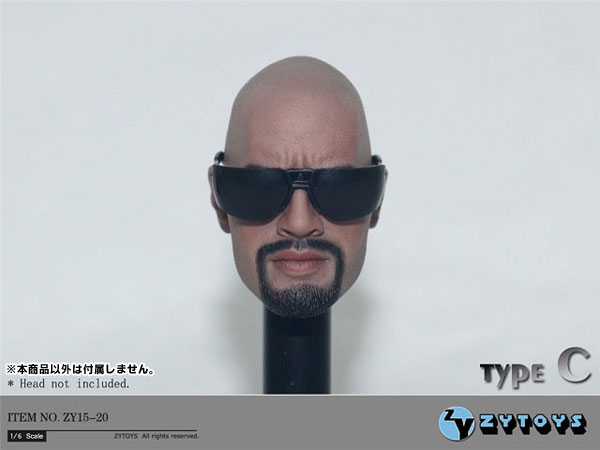 【確認用】フィギュア サングラス付き 1/6 フィギュア用サングラス4種セット (ZY15-20)(ドール用小物)[ZY