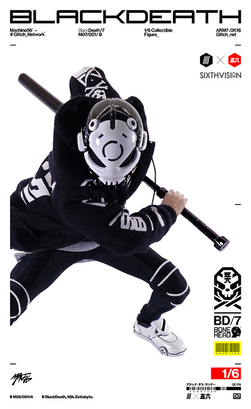 SIXTHVISION 1/6 コレクティブルフィギュア BONEHEAD ブラック・デス 