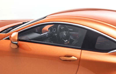 KYOSHOオリジナル samurai 1/18 レクサス RC F (ラヴァオレンジ