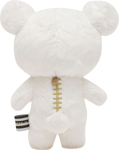 AY13601 モノクロリラックマ ぬいぐるみキーホルダー シロ  