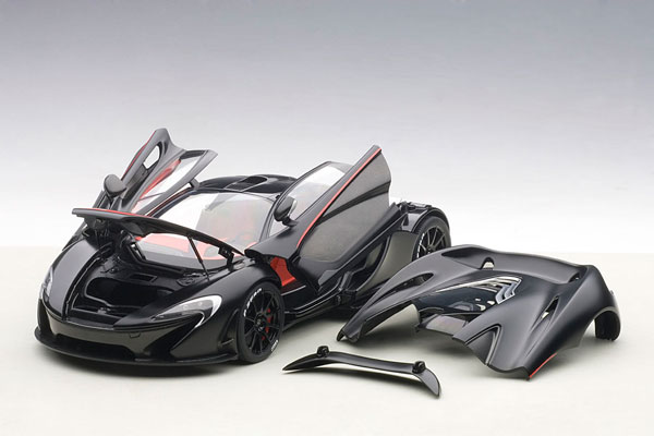 コンポジットモデル 1/18 マクラーレン P1 (マット・ブラック/レッド