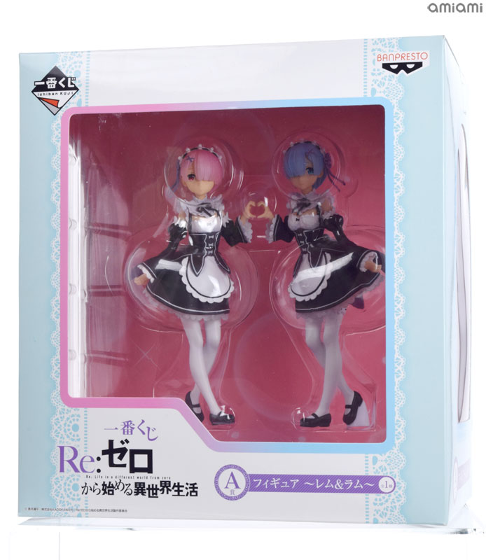 BANPRESTO - A賞 レムとラムのフィギュア 一番くじ Re:ゼロから始める異世界生活〜Happy Birthday REM&amp;RAM!〜 プライズ(15159) バンプレスト FIG]A賞 レムとラムのフィギュア 一番くじ Re:ゼロから始める異
