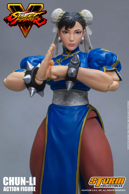 正規品 ストームコレクティブルズ　ストリートファイター　春麗 フィギュア ストリートファイターV アクションフィギュア 春麗[ストーム