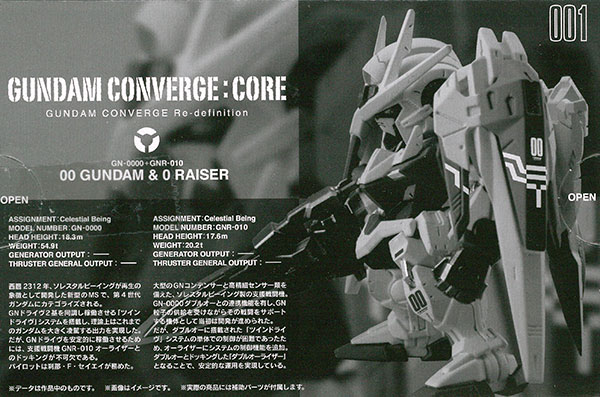 GUNDAM CONVERGE:CORE ダブルオーガンダム&オーライザーセット 同時購入セット】FW GUNDAM CONVERGE：CORE ダブルオーガンダム