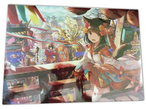 絵師100人展 07」A3クリアポスター 藤ちょこ「祭りの日