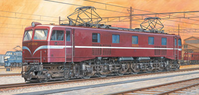1/50 電気機関車 No.6 EF58 プラモデル（再販）[アオシマ]《在庫切れ》