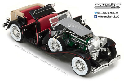 1/18 Duesenberg II SJ - Silver and Black[グリーンライト]《在庫切れ》