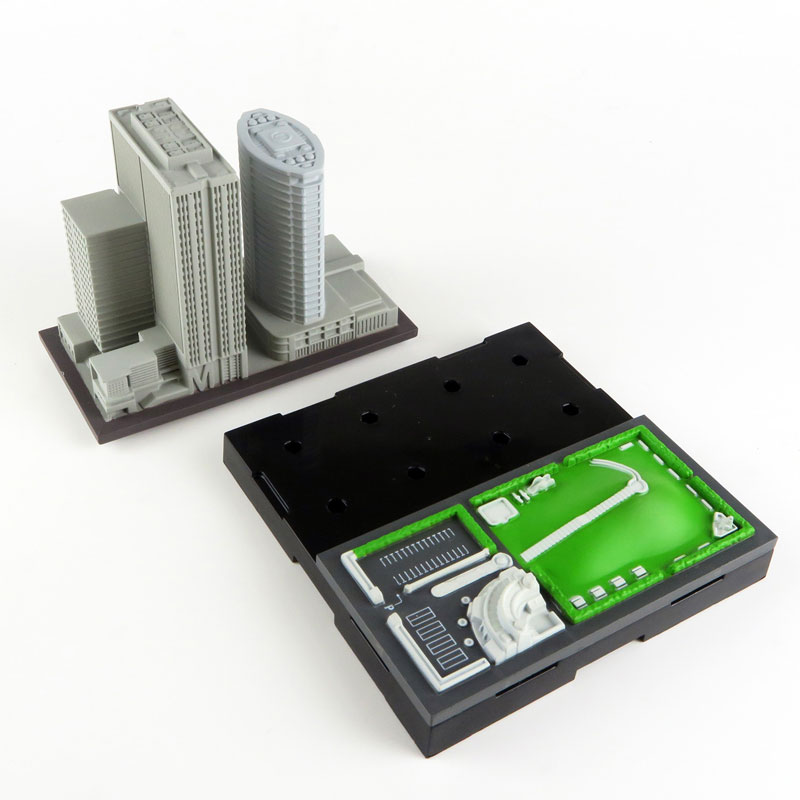 ジオクレイパー ベーシックユニット 中層ビルセット Type-A[日本卓上