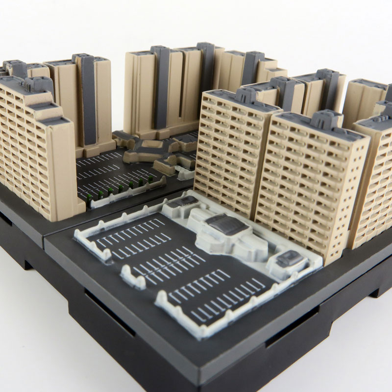 ジオクレイパー ベーシックユニット 中層ビルセット Type-A[日本卓上