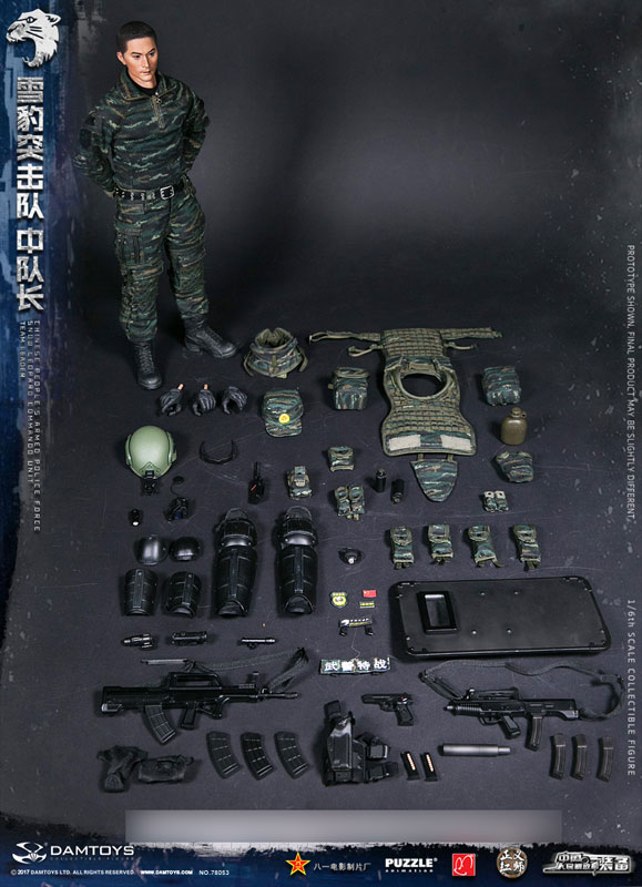 1/6 アクションフィギュア 中国人民武装警察部隊 雪豹突撃隊 リーダー 