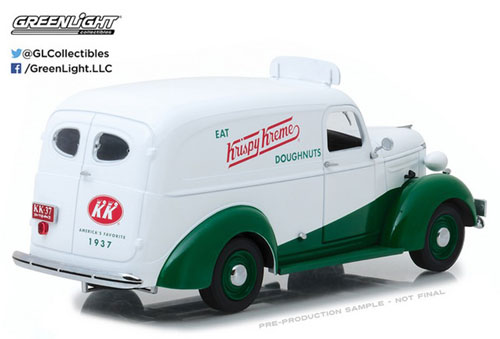 Krispy Kreme 1939 Chevrolet トラック GREENLIGHT 1:64 Diecast Car KRISPY KREME DOUGHNUTS - 1939