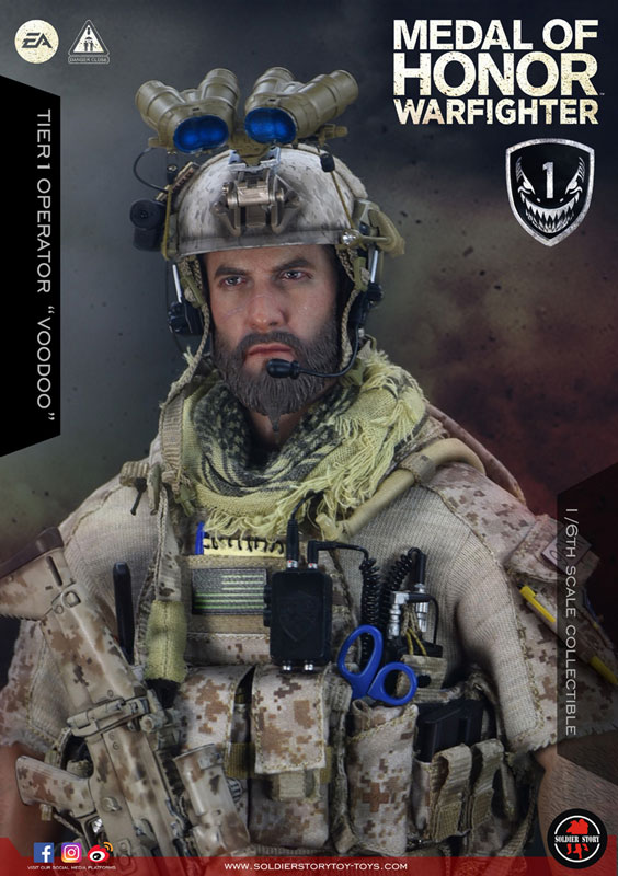 メダル・オブ・オナー アメリカ軍特殊作戦部隊 AFO ネプチューン ブードゥー フィギュア専門店 -ソダチトイズ / Soldier Story SS106 1/6