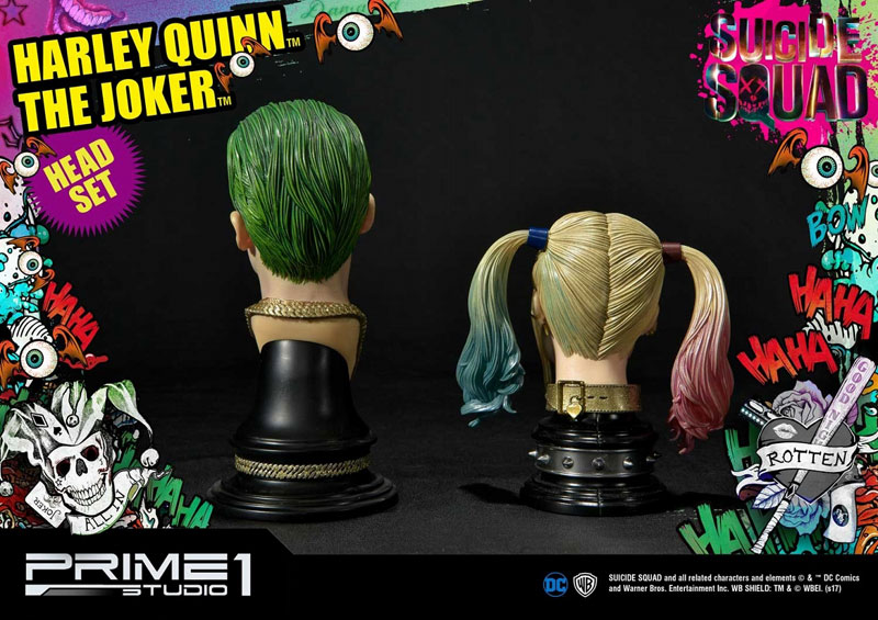 スーサイド・スクワッド ハーレイクイン・ジョーカー ヘッドセット Amazon.co.jp: ハーレイクイン ＆ ジョーカー フィギュアヘッド