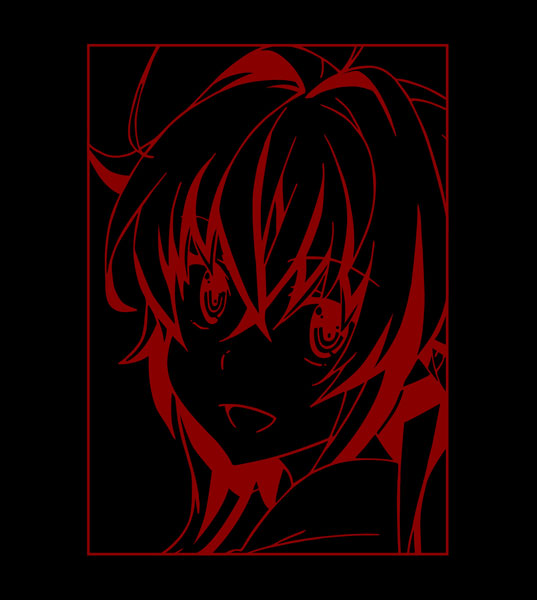 ハイスクールD×D HERO 箔プリントTシャツ(リアス・グレモリー)/メンズ