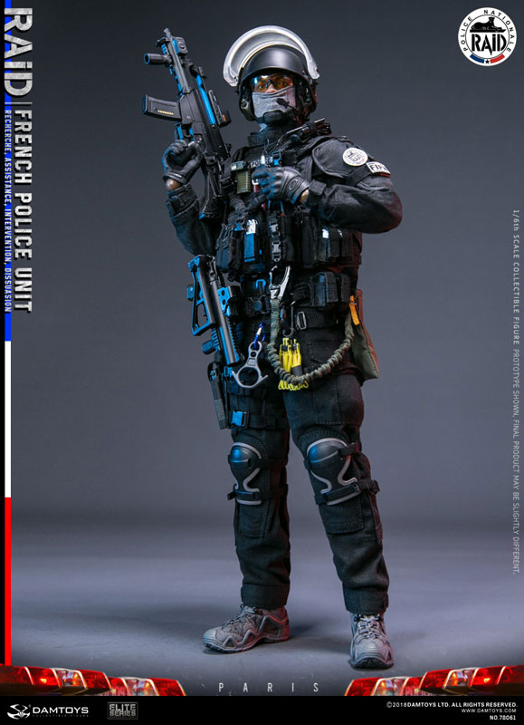 フランス国家警察特別介入部隊(RAID) 1/6 可動フィギュア[DAMTOYS