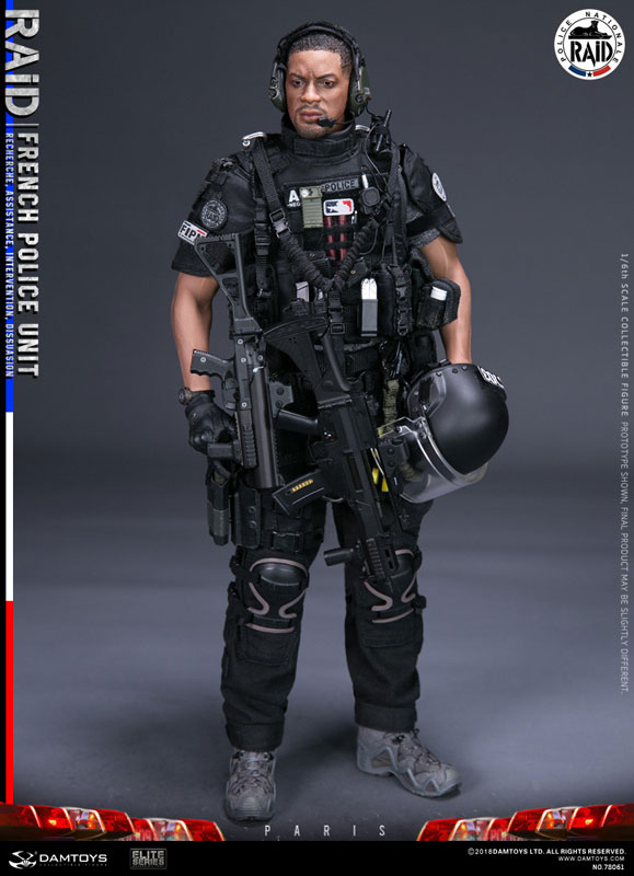 フランス国家警察特別介入部隊(RAID) 1/6 可動フィギュア[DAMTOYS