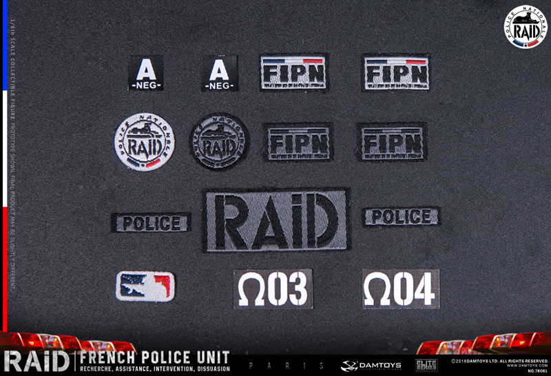 型番★DAM TOYS★エリートシリーズ/ フランス 国家警察特別介入部隊 RAID 1/6 アクションフィギュア（78061） G.I.ジョー